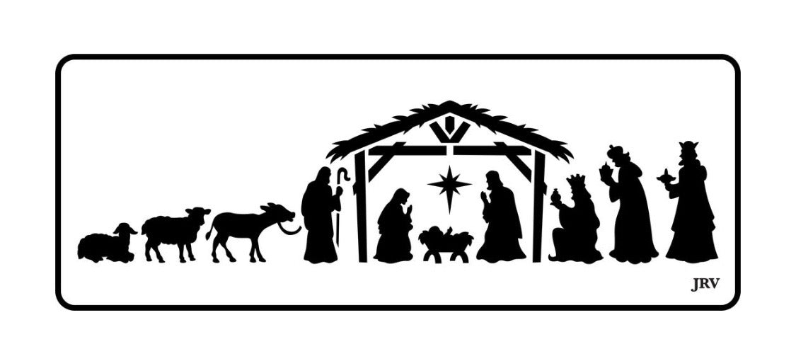 Nativity Scene - JRV Stencil image 0