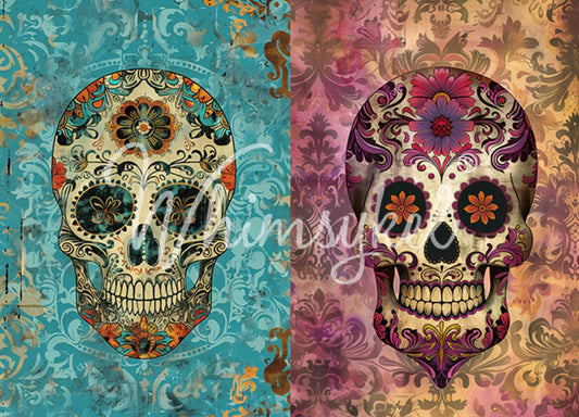 Sugar Skull Divas - Whimsykel Paper image 0
