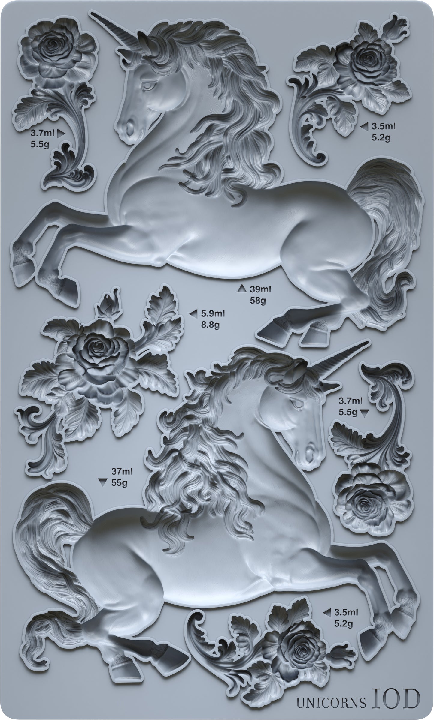Unicorns - IOD Mould image 0