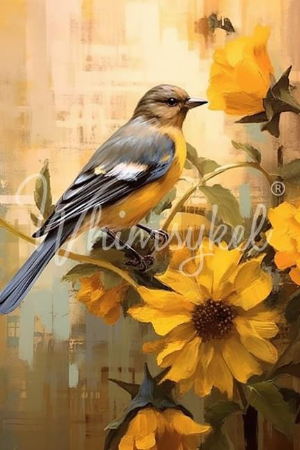 October Bluebird - Whimsykel Paper image 0