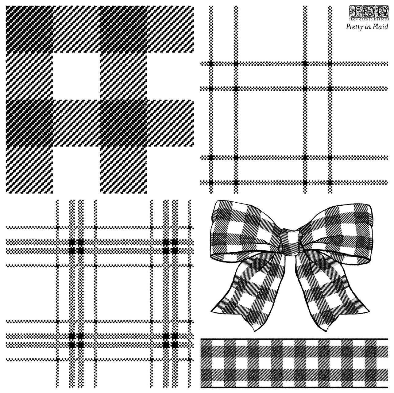 Pretty In Plaid Stamp IOD (Limited Edition) image 0