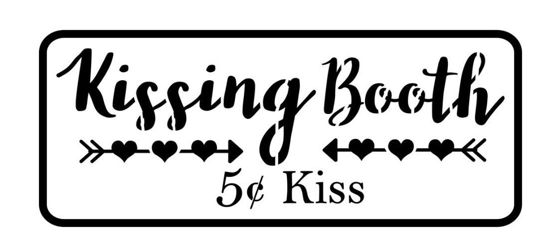 Kissing Booth - JRV Stencil image 0