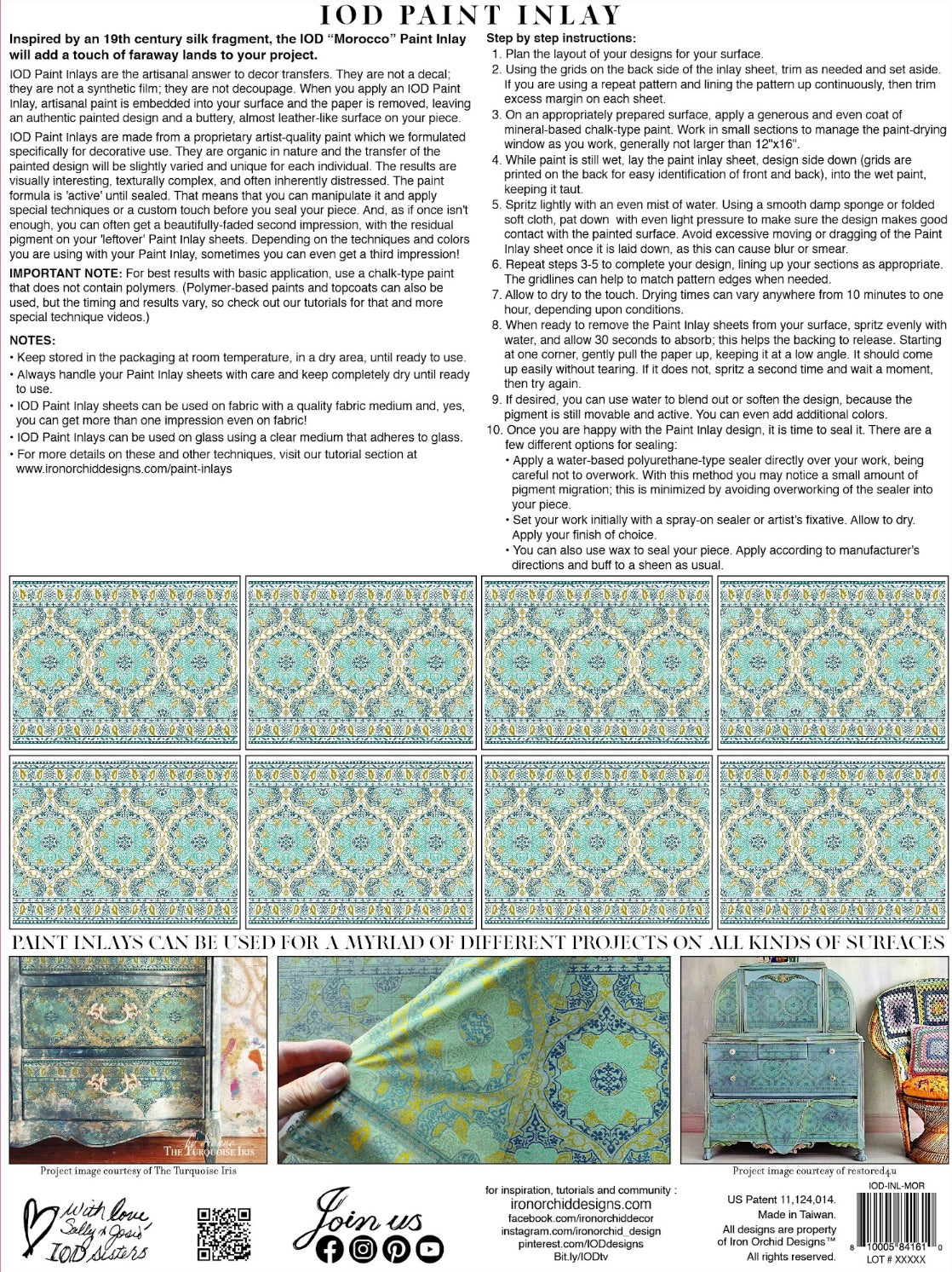 Morocco IOD Paint Inlay image 1