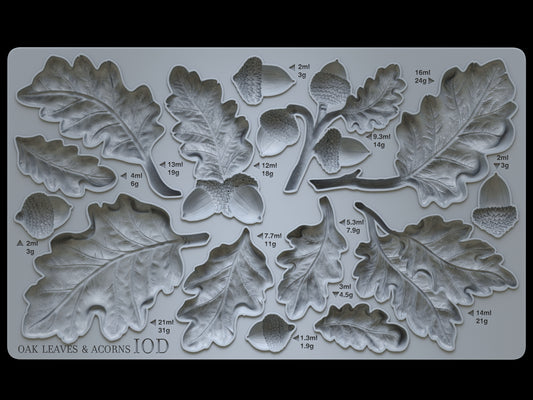 Oak Leaves and Acorns IOD Moulds  image 0