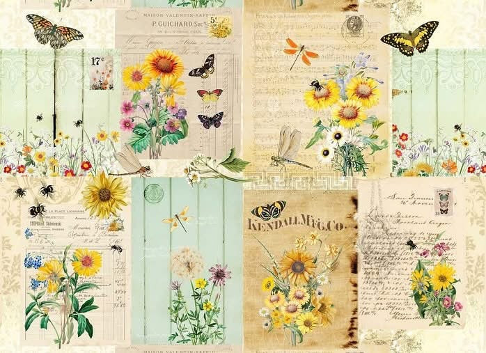 Botanical Master Board - Roycycled Decoupage image 0