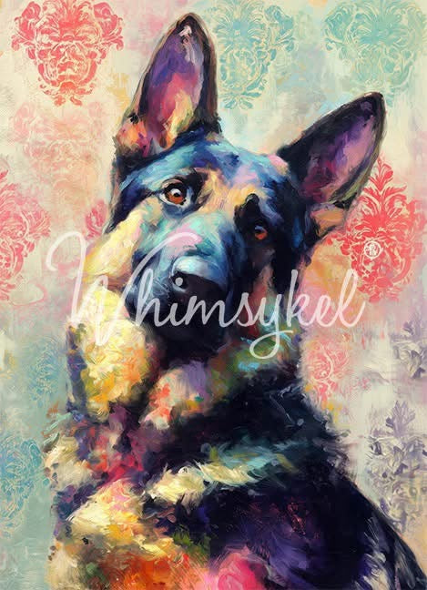 German Shepherd- Whimsykel Paper