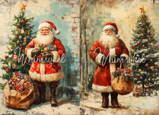 Santa Duo - Whimsykel Paper image 0