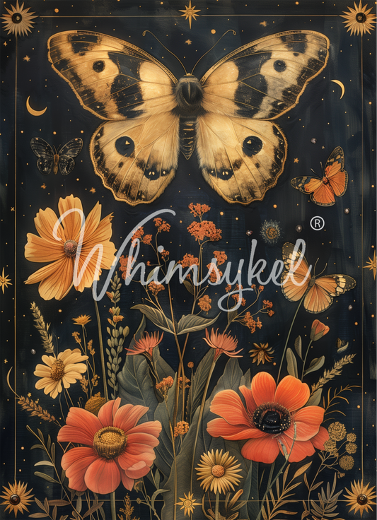 Midnight Moth - Whimsykel Paper image 0