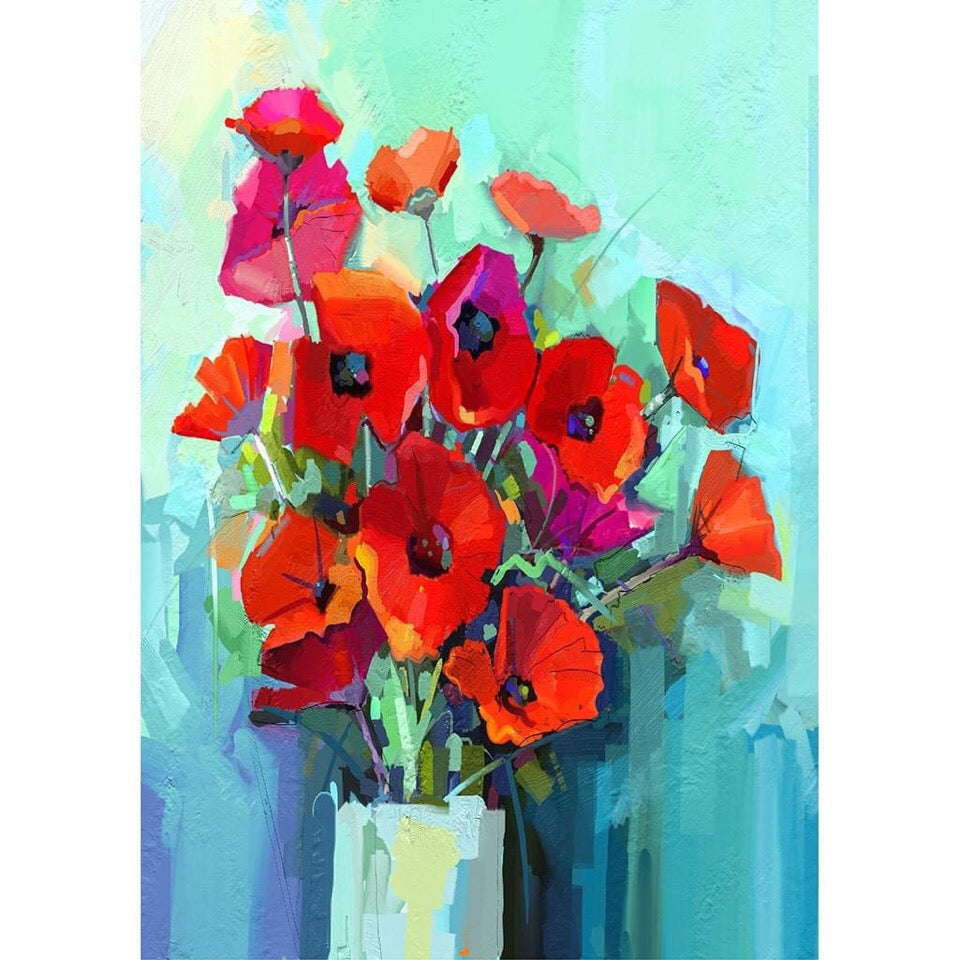 Poppies - Mint by Michelle Decoupage image 0