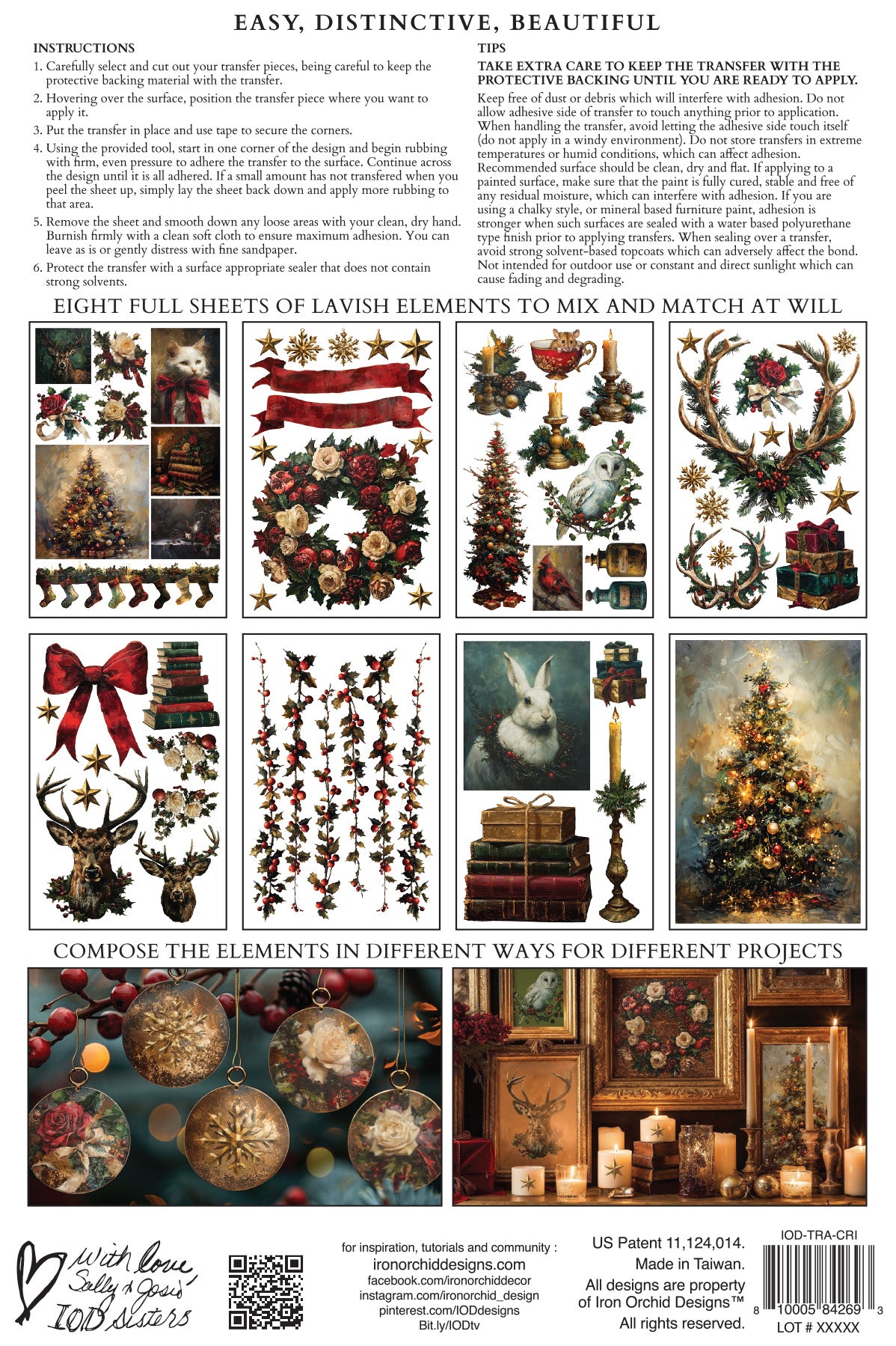 Crimson Velvet IOD Transfer - IOD 2024 (Limited Edition Holiday)