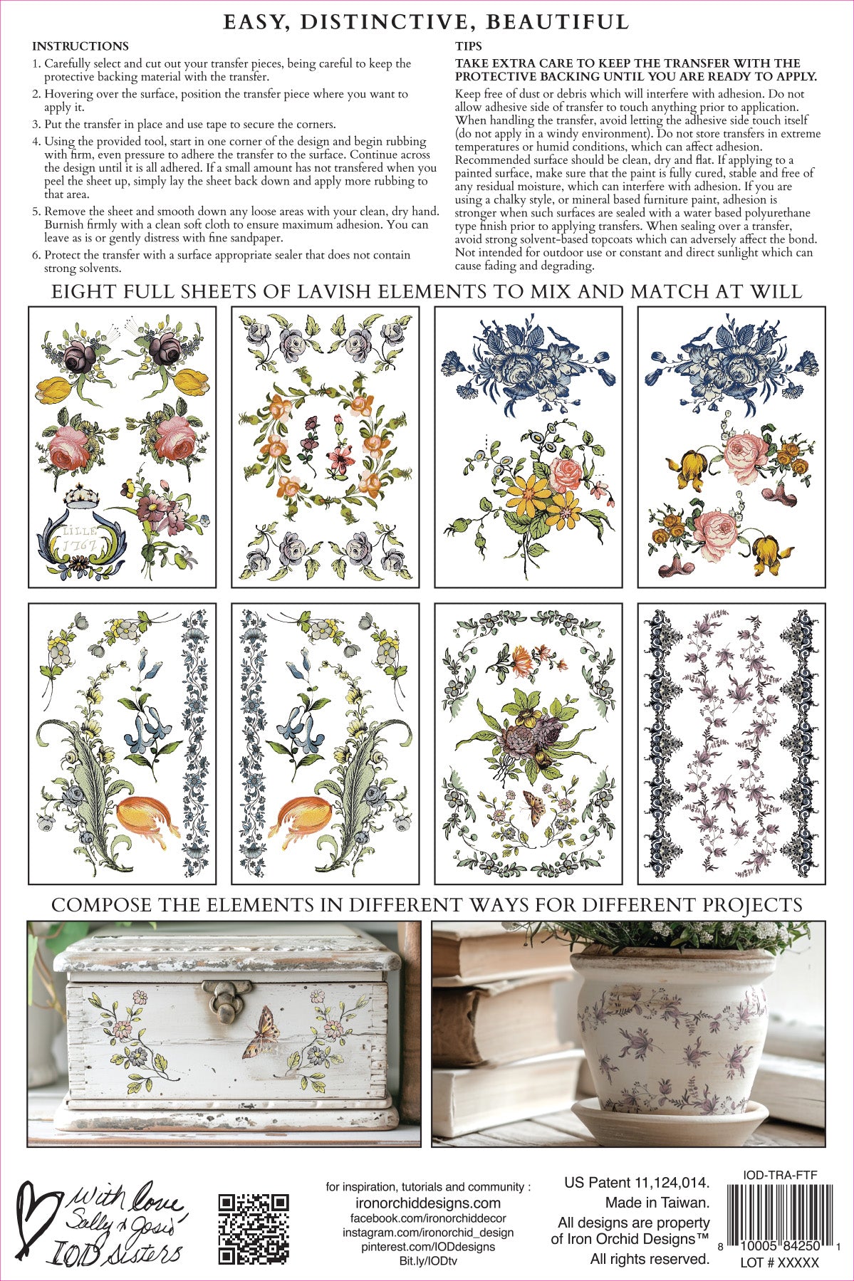 Fairytale Floral - IOD Decor Transfer