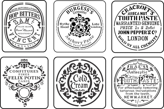 Mini Jar Label Pack - JRV Stencil  image 0