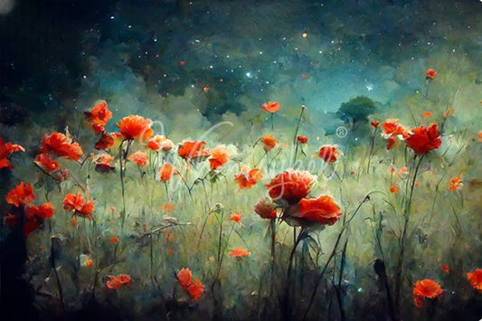 Field of Poppies  - Whimsykel Paper image 0