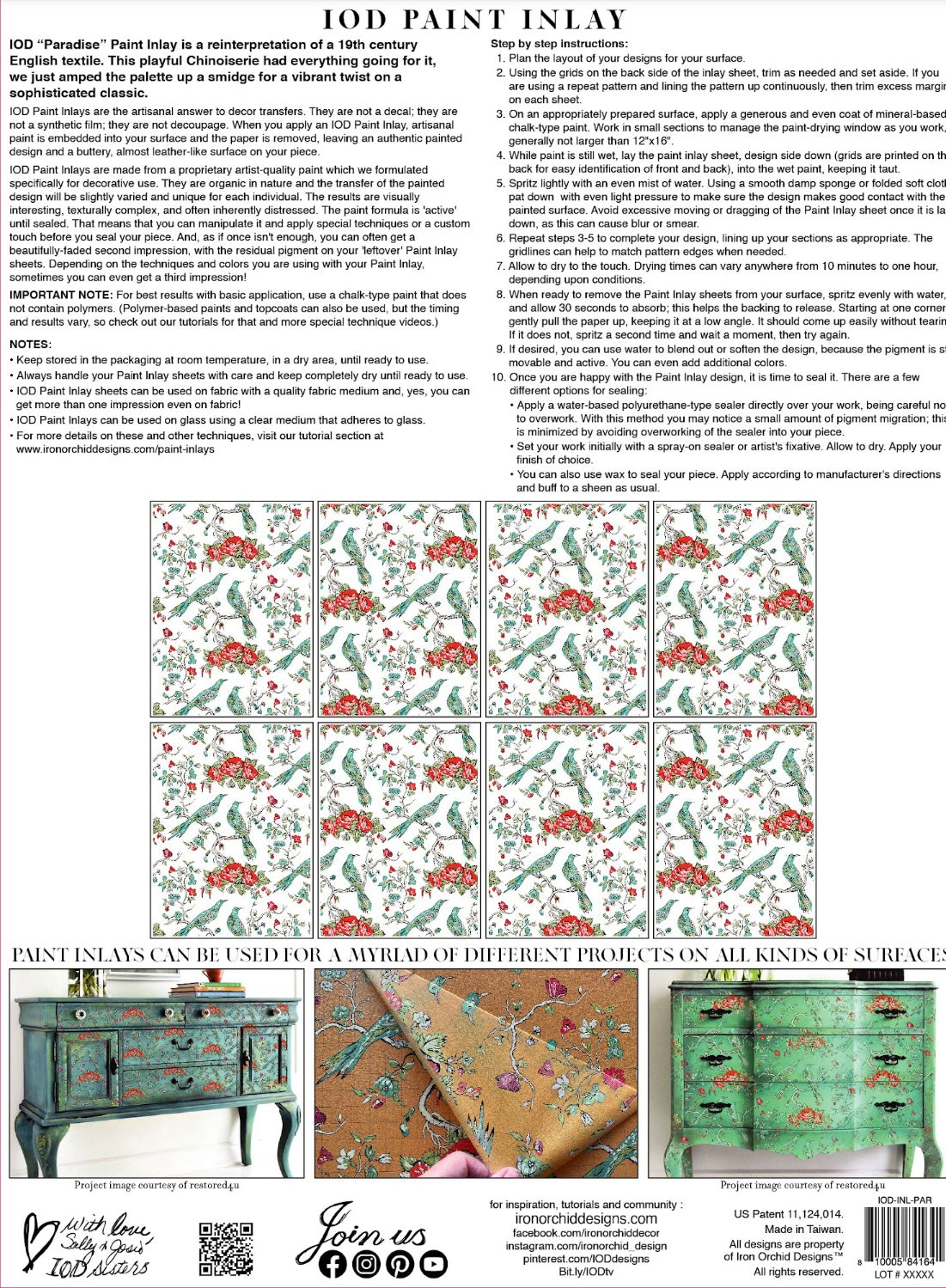 Paradise IOD Paint Inlay image 1