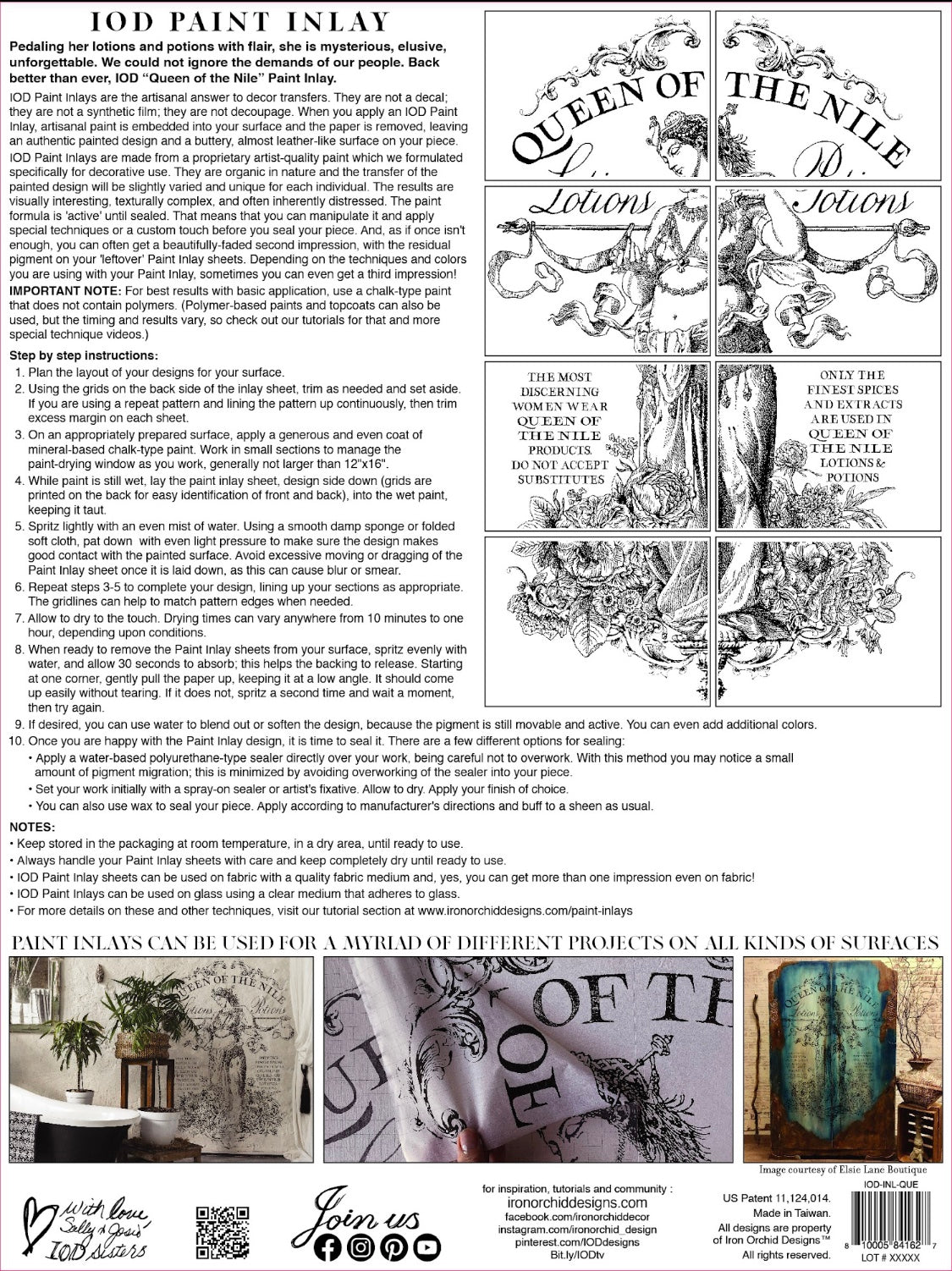 Queen of the Nile IOD Paint Inlay image 1