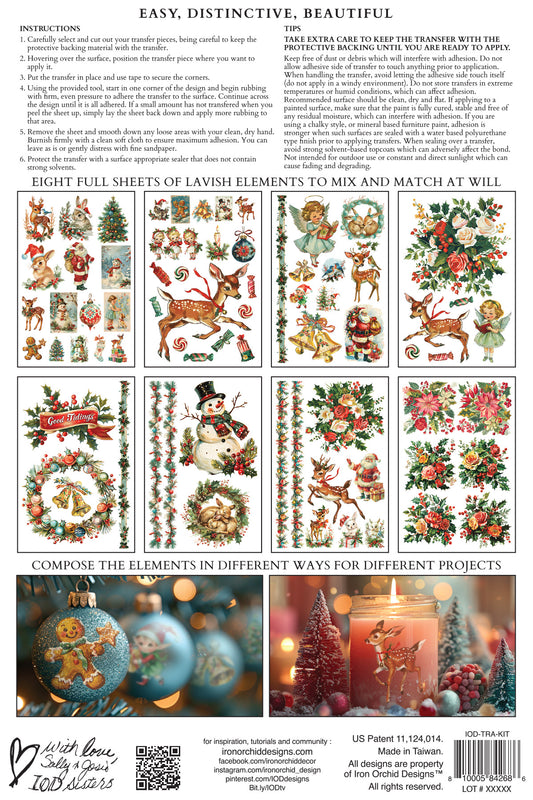 Kitschy Christmas IOD Transfer - IOD 2024 (Limited Edition Holiday)