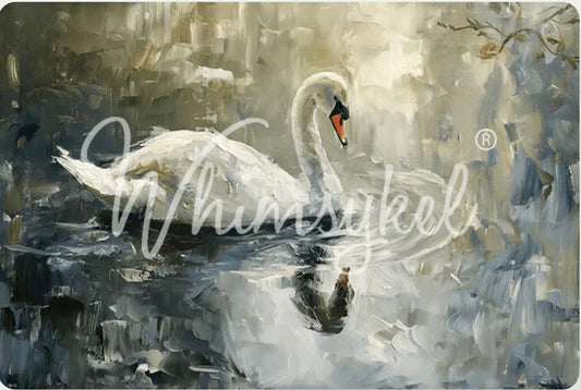 Peaceful Swan - Whimsykel Paper image 0