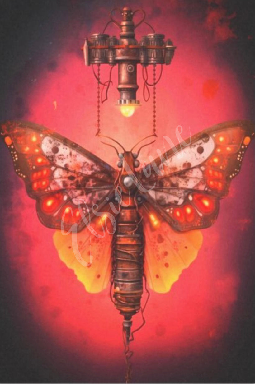 Mechanized Monarch - Elsie Lane Decoupage Paper image 0