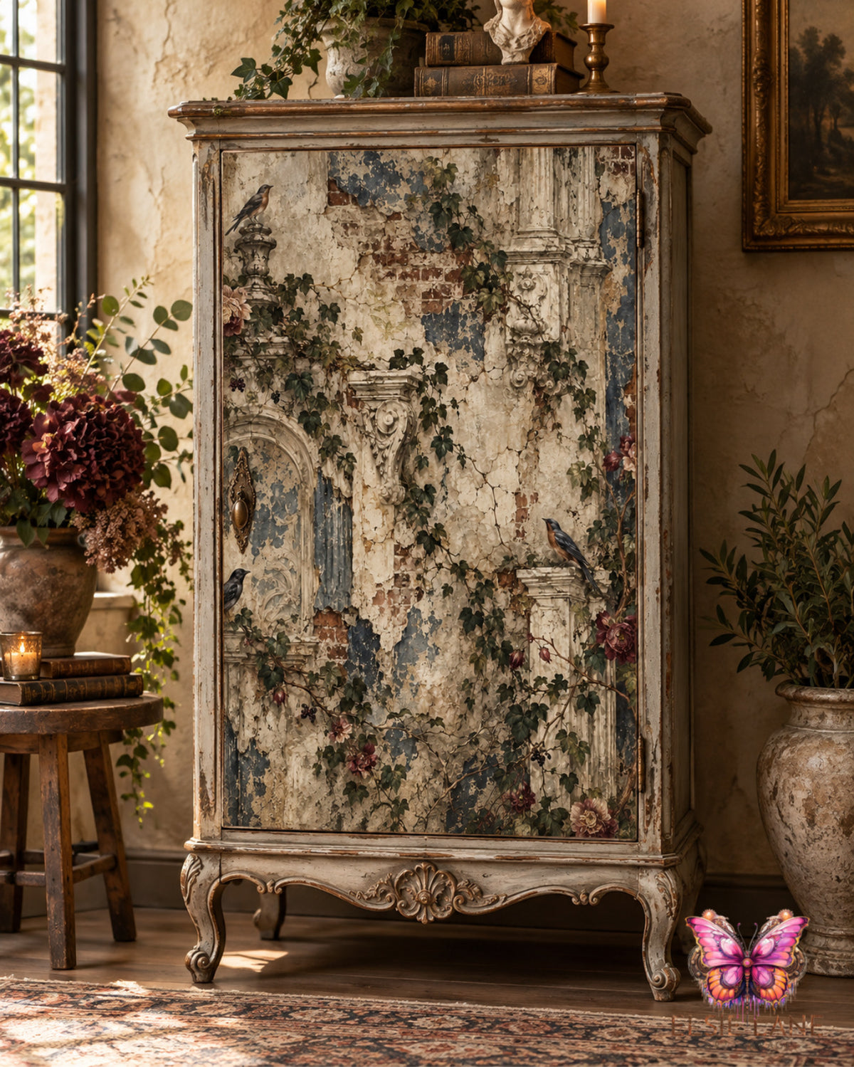 Ruin & Roses Decoupage Paper - Paintniques