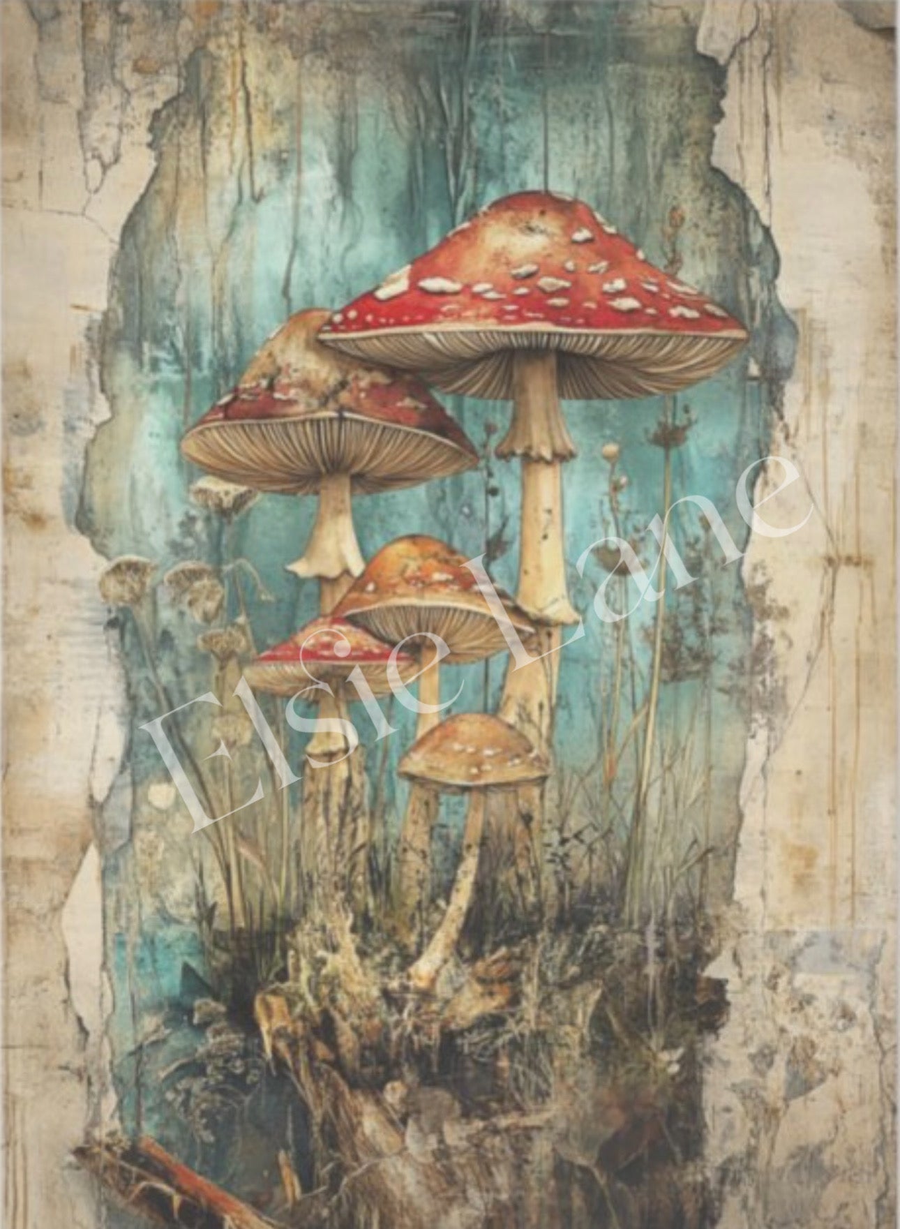 Love At First Spore - Elsie Lane Decoupage Paper
