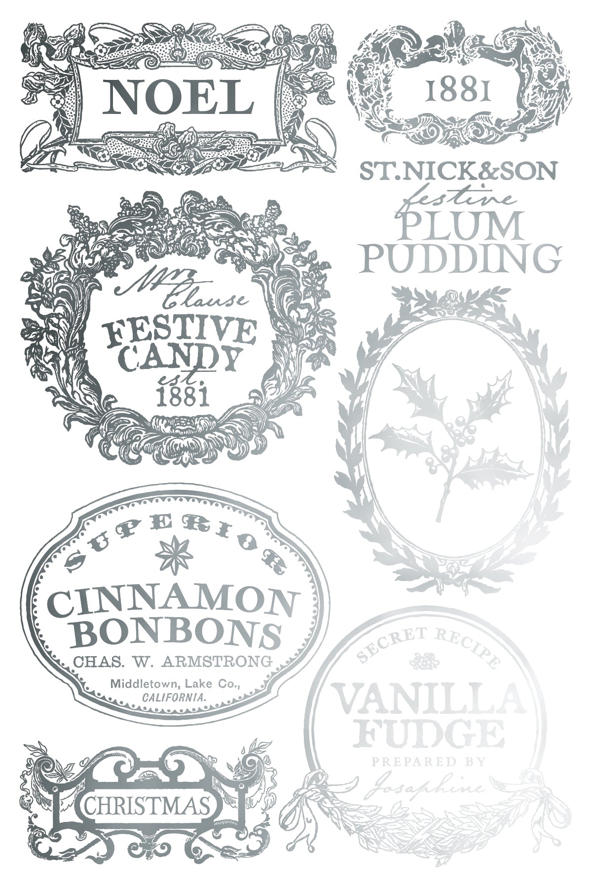 Figgy & Flourish IOD Guilded Transfer - (2025 Qtr 3 Holiday Limited Edition)