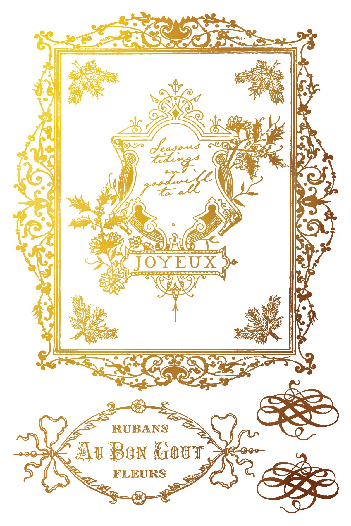 Figgy & Flourish IOD Guilded Transfer - (2025 Qtr 3 Holiday Limited Edition)