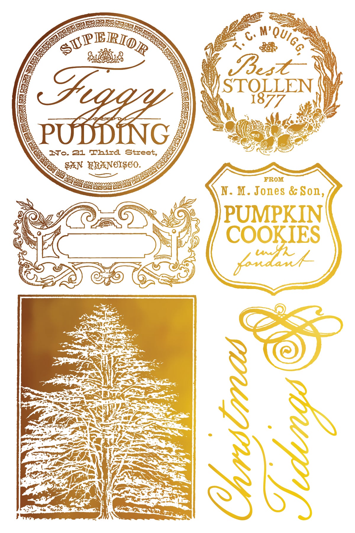 Figgy & Flourish IOD Guilded Transfer - (2025 Qtr 3 Holiday Limited Edition)