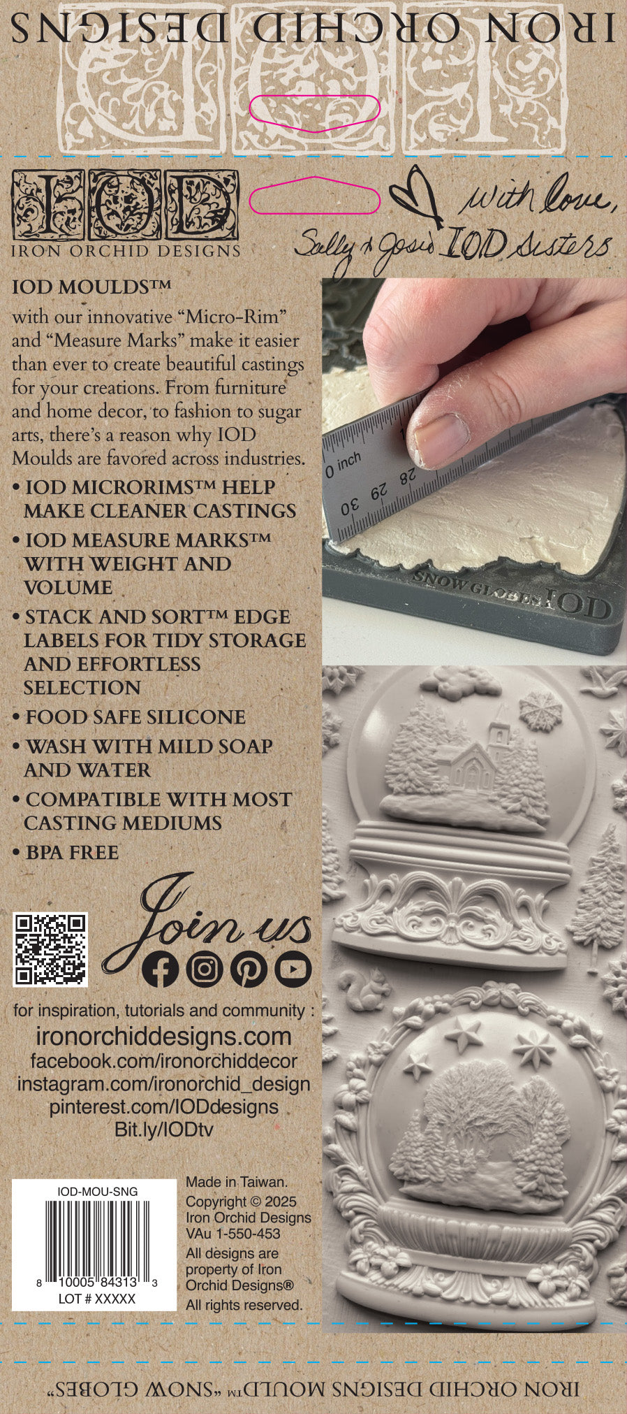 Snowglobes IOD Mould - (2025 Qtr 3 Holiday Limited Edition)