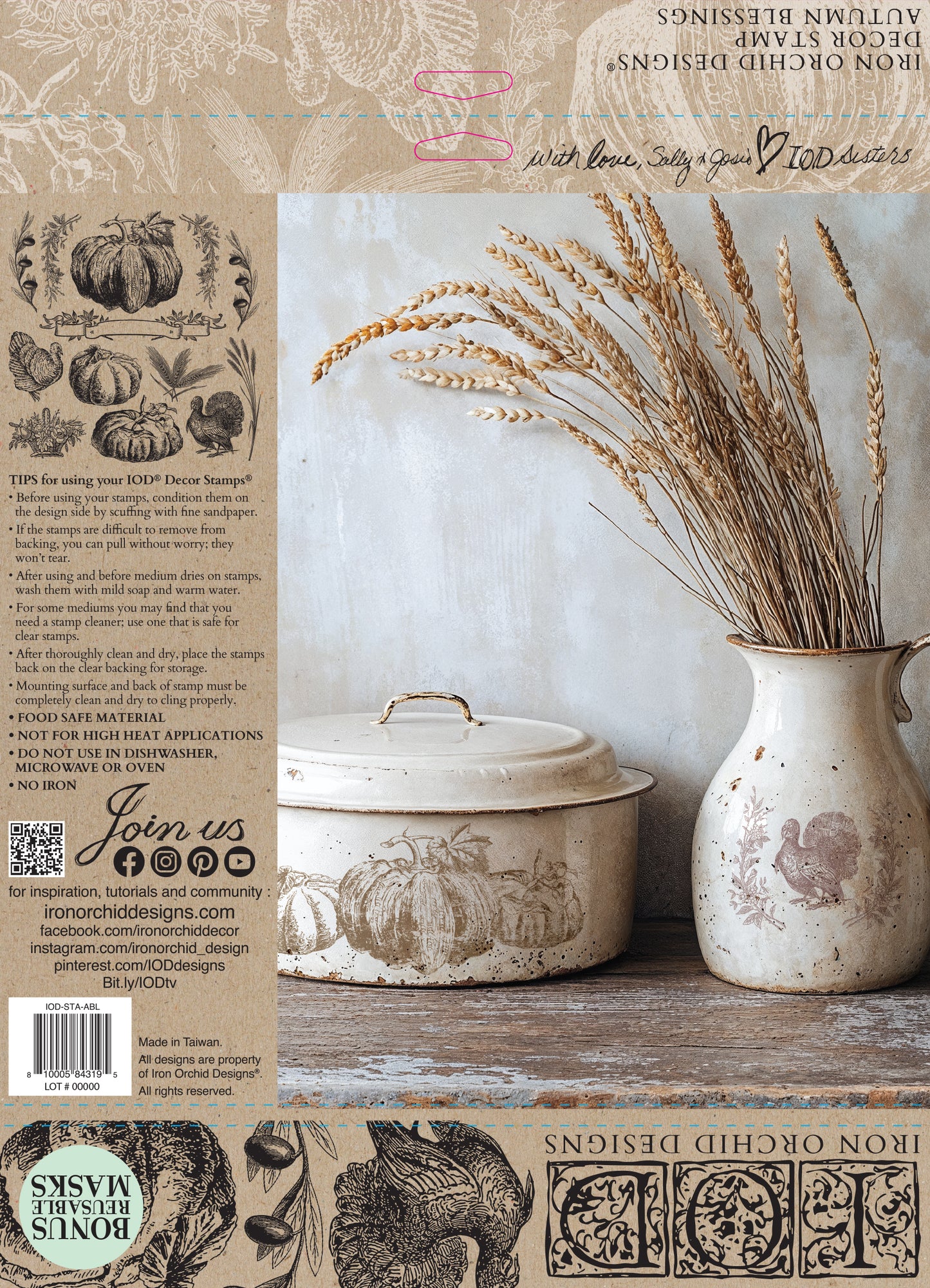 Autumn Blessings IOD Stamp - (2025 Qtr 3 Holiday Limited Edition)
