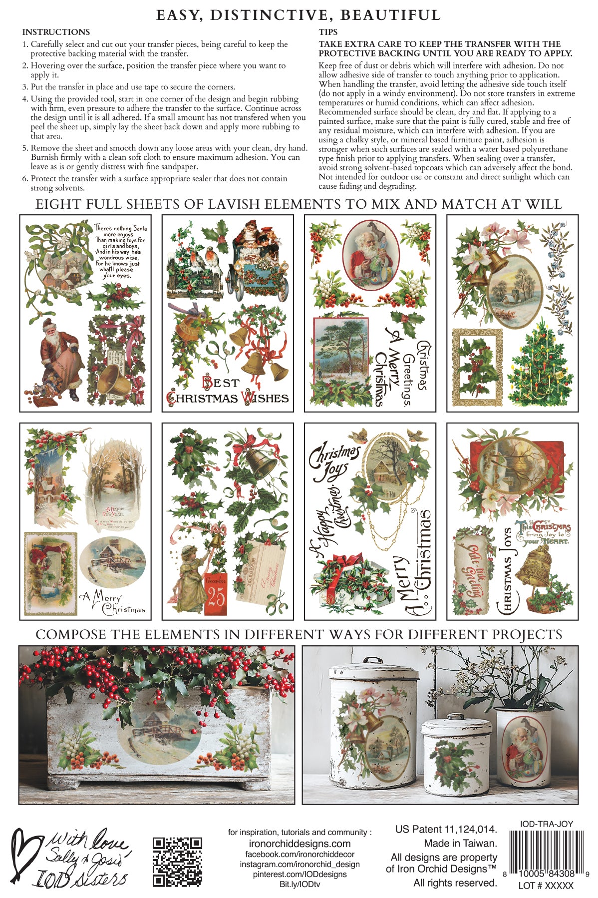 Christmas Joy IOD Transfer - IOD Qtr 3 (Limited Edition Holiday)