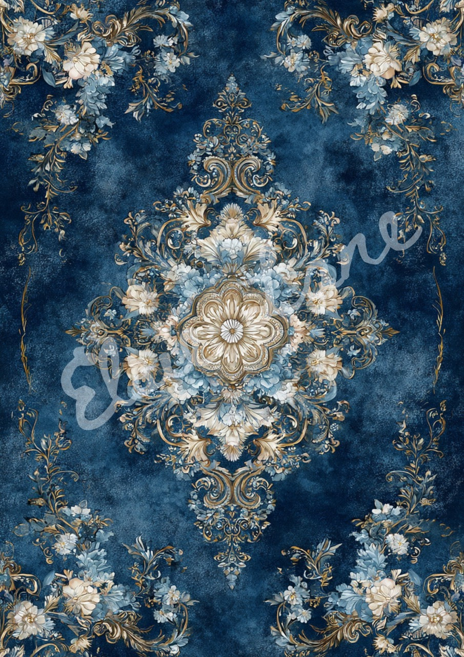 Crushing On Blues - (2026 Spring Release) Elsie Lane Decoupage Paper