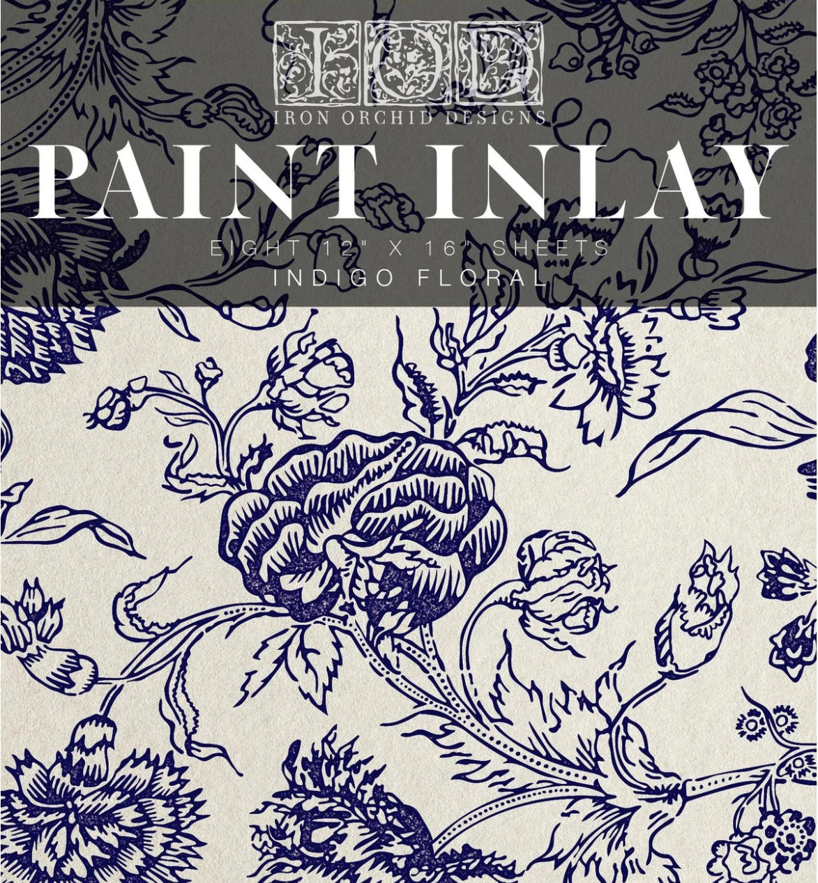 IOD Paint Inlay and Pentart FineLine Crackle - Class in a Box