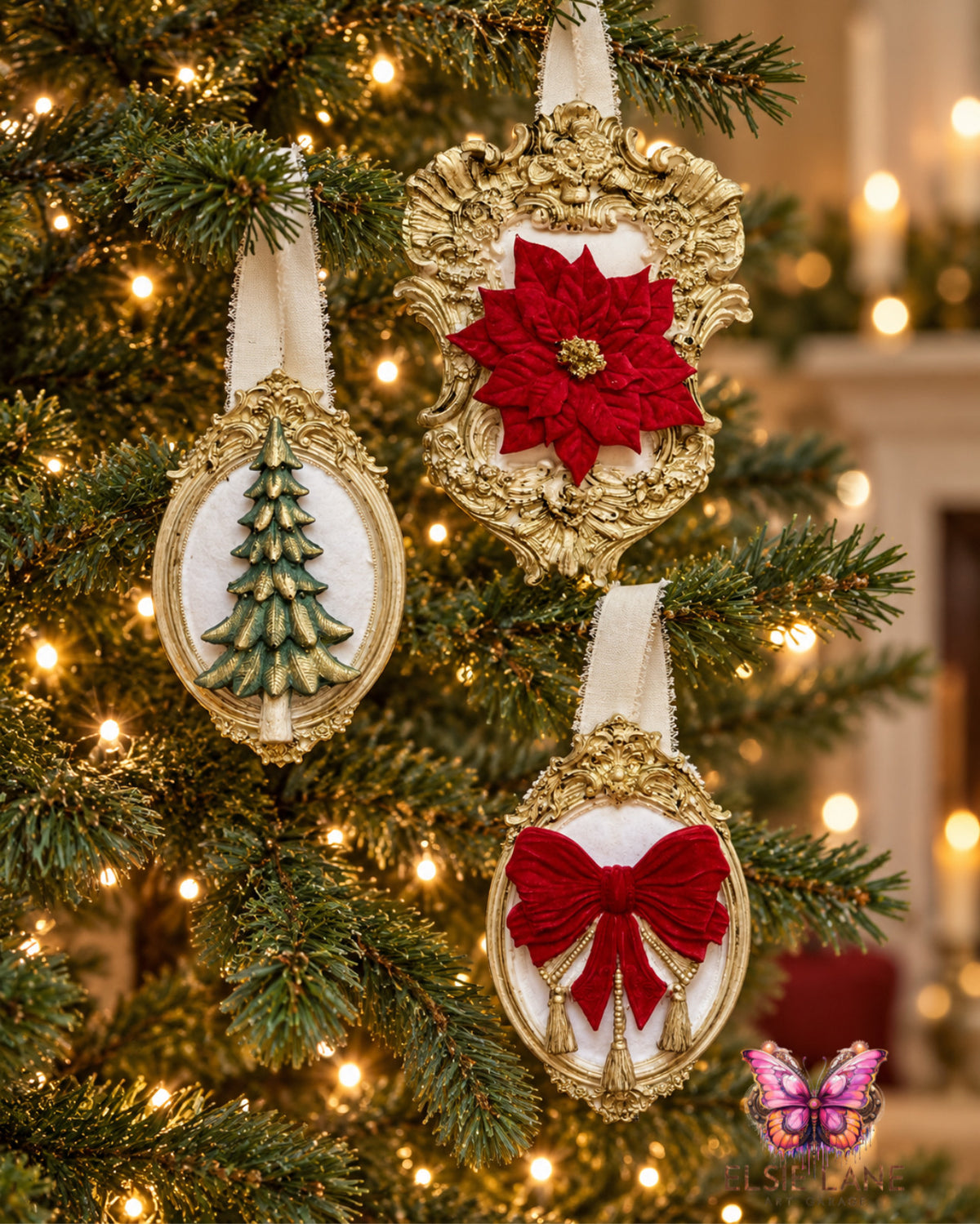 Christmas Velvet & Shimmer Ornament Art Kit – Limited Edition