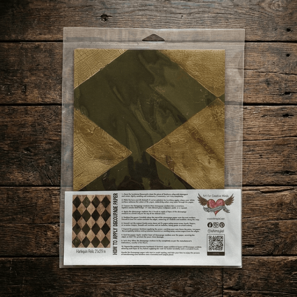 Harlequin Relic | 18 lb Decoupage Tissue Paper | 21x29 in