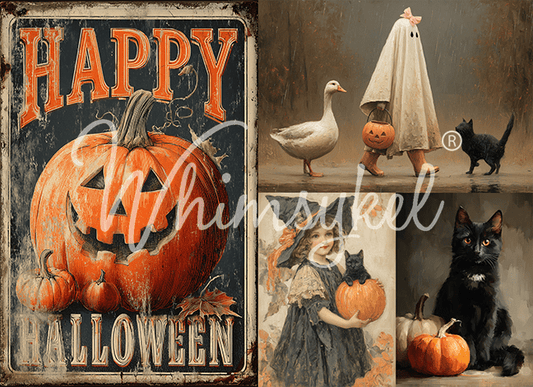 Happy Halloween Collage - Whimsykel Paper
