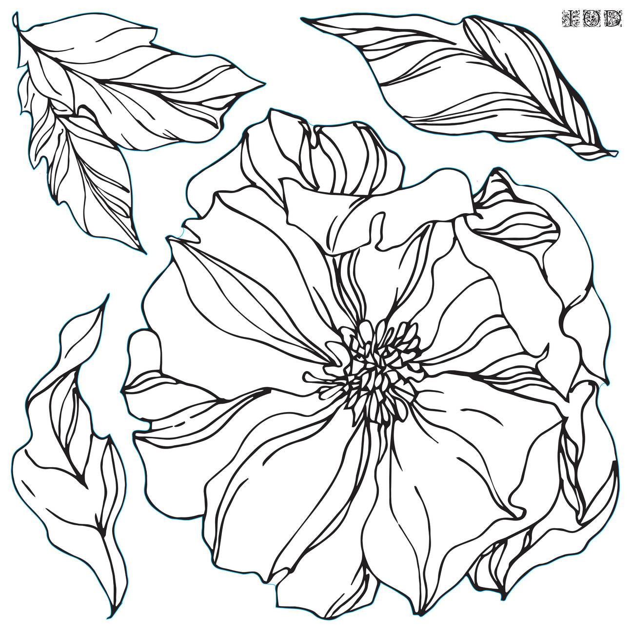Peonies Stamps (set of 2)