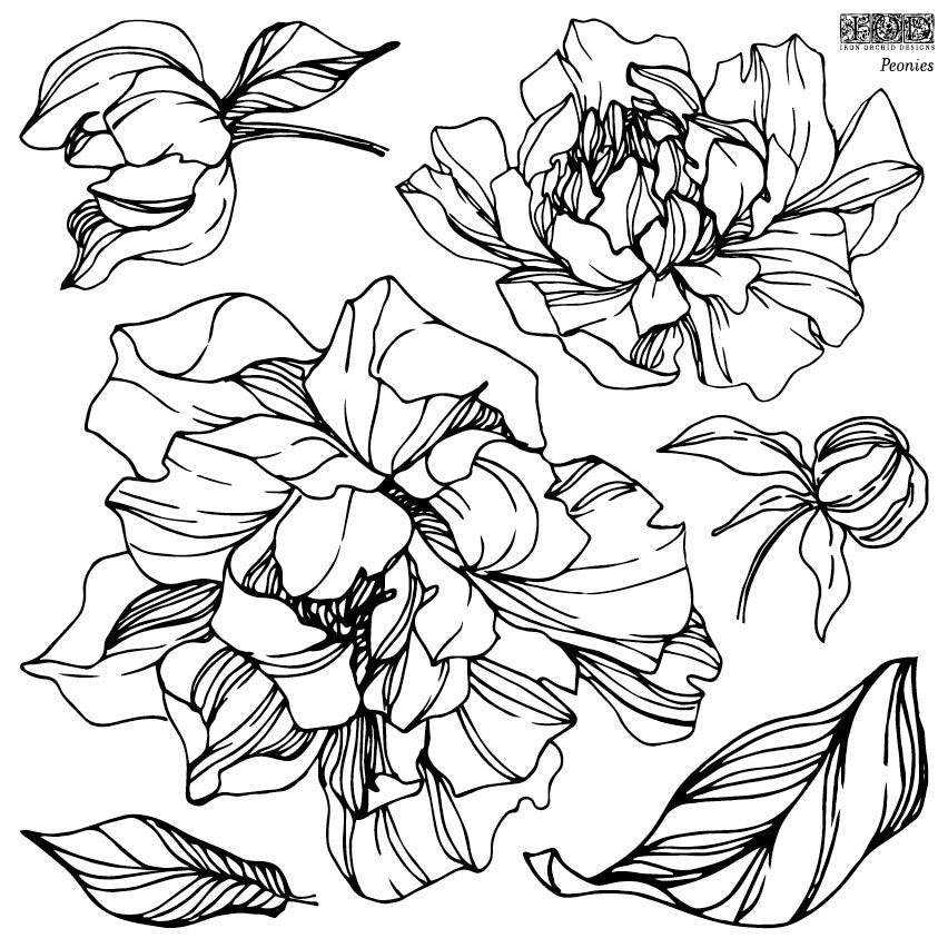 Peonies Stamps (set of 2)