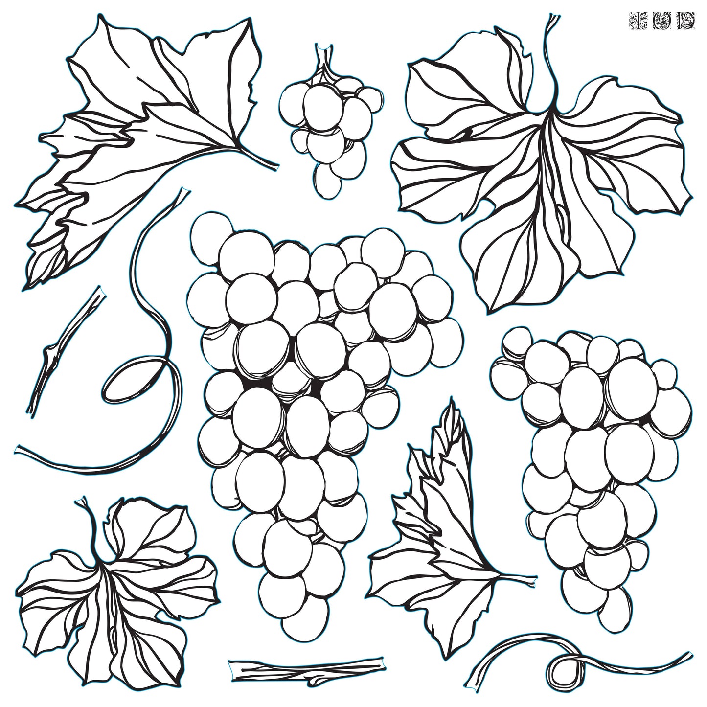 Grapes Stamps
