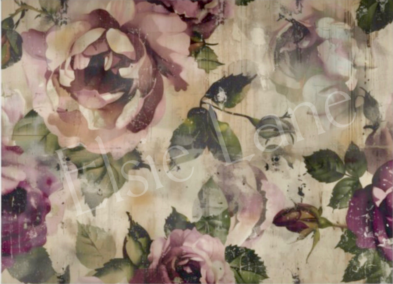Mauve Memory - Elsie Lane Decoupage Paper