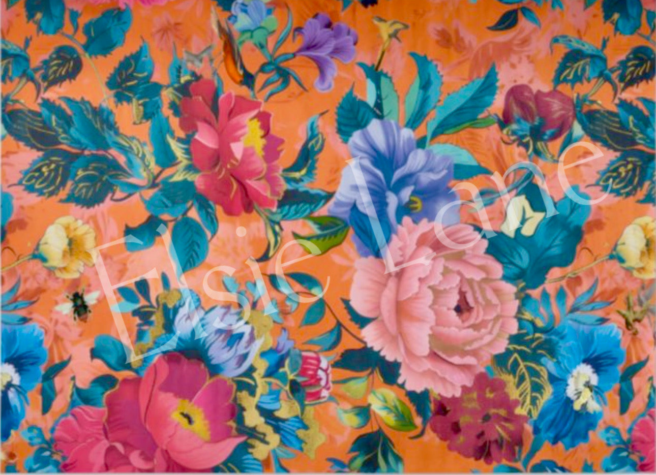 Orange Riot - Elsie Lane Decoupage Paper