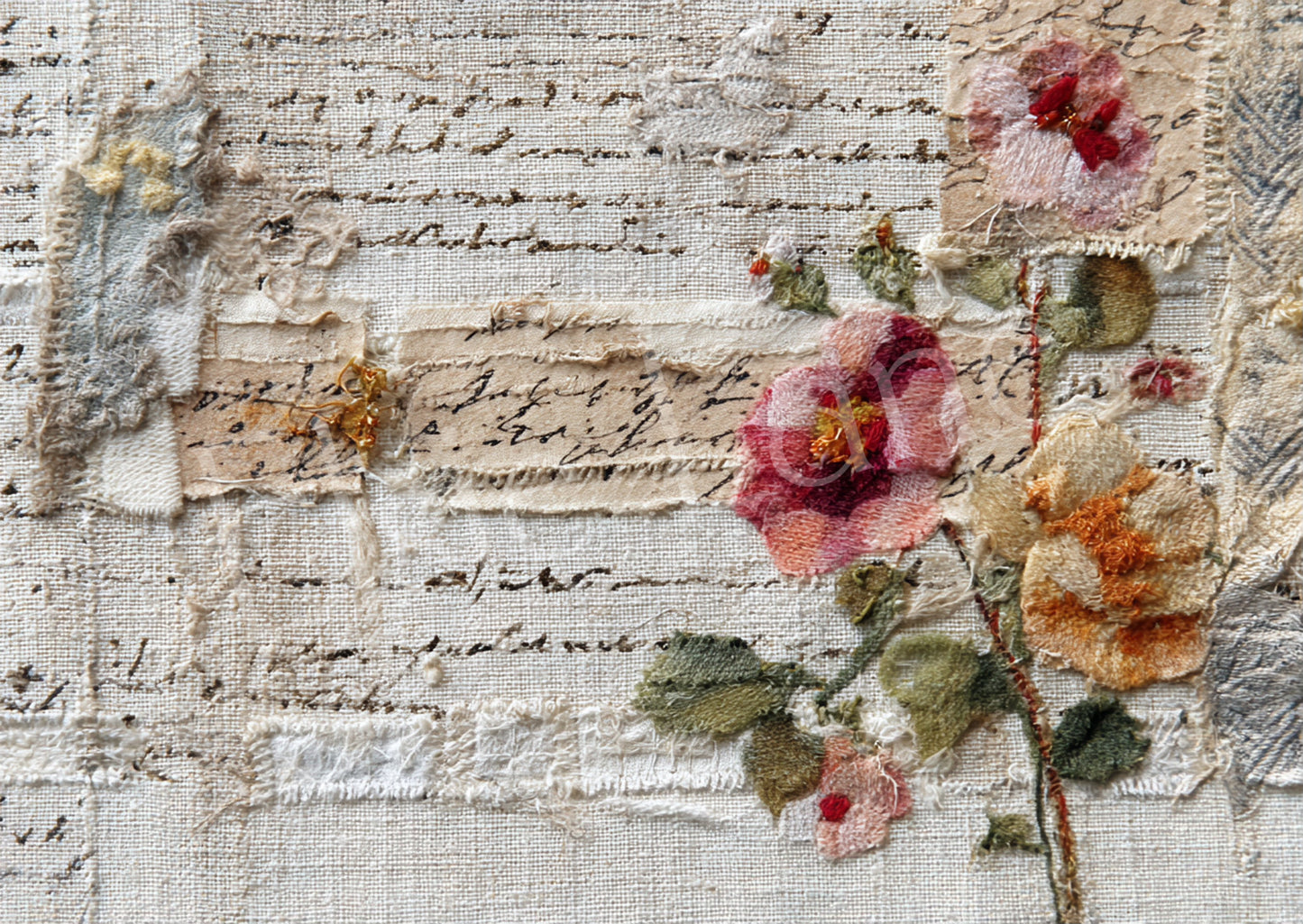 Tea Stained Roseworks - Elsie Lane Decoupage Paper