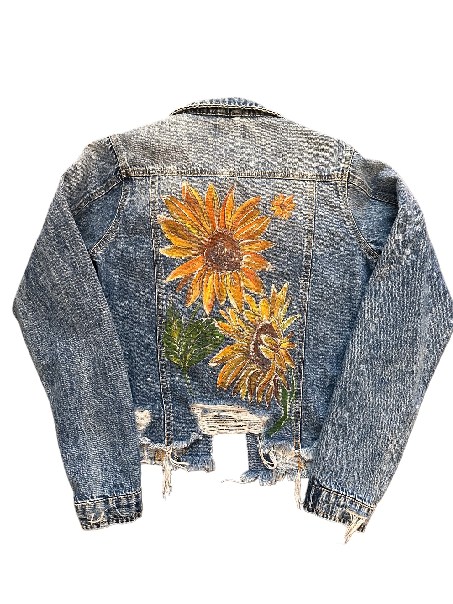 Hand Painted Jean Jacket (S)