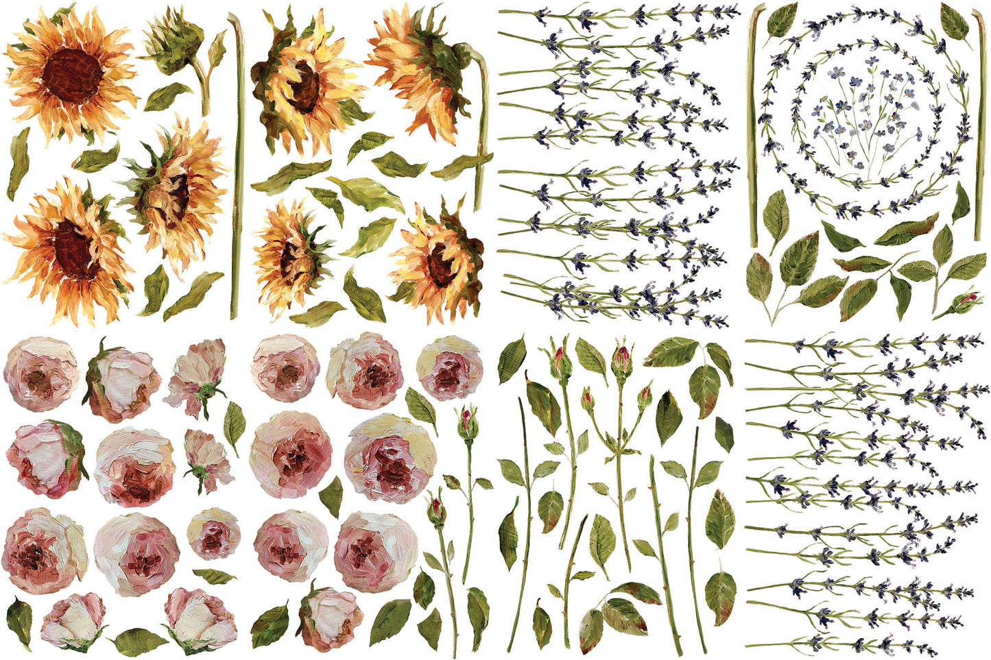 Painterly Florals - IOD Decor Transfer