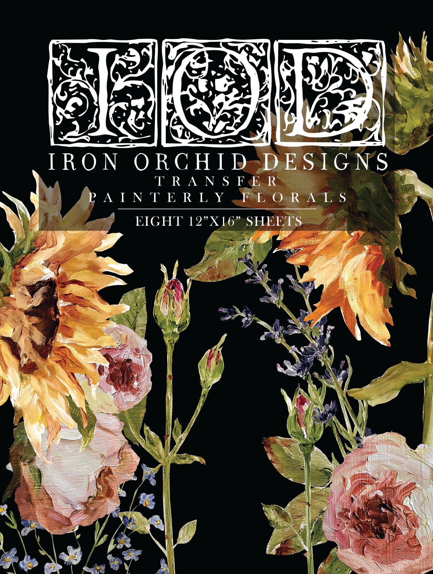 Painterly Florals - IOD Decor Transfer