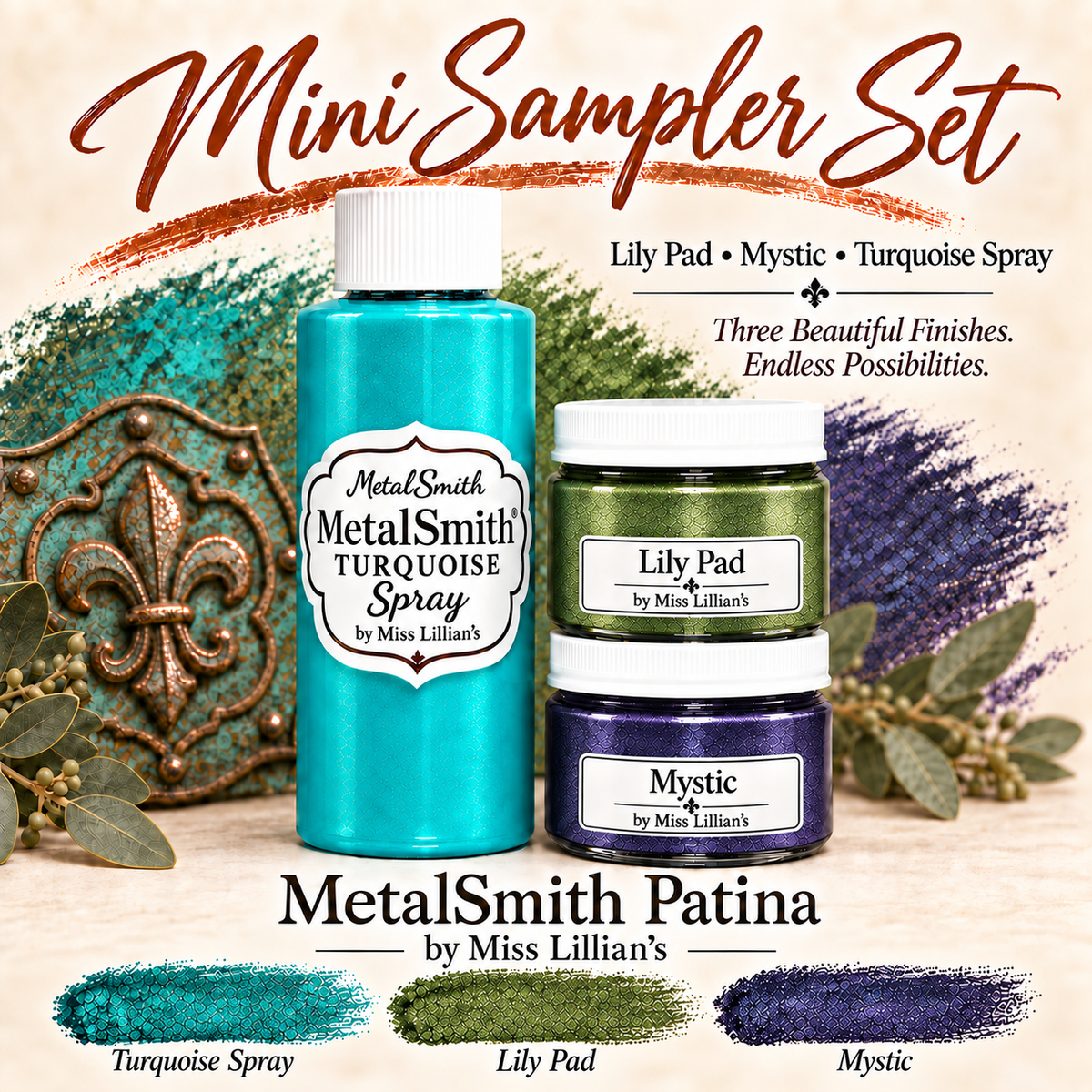 MetalSmith Mini Sampler Sets - Lily Pad, Mystic, Turquoise Spray