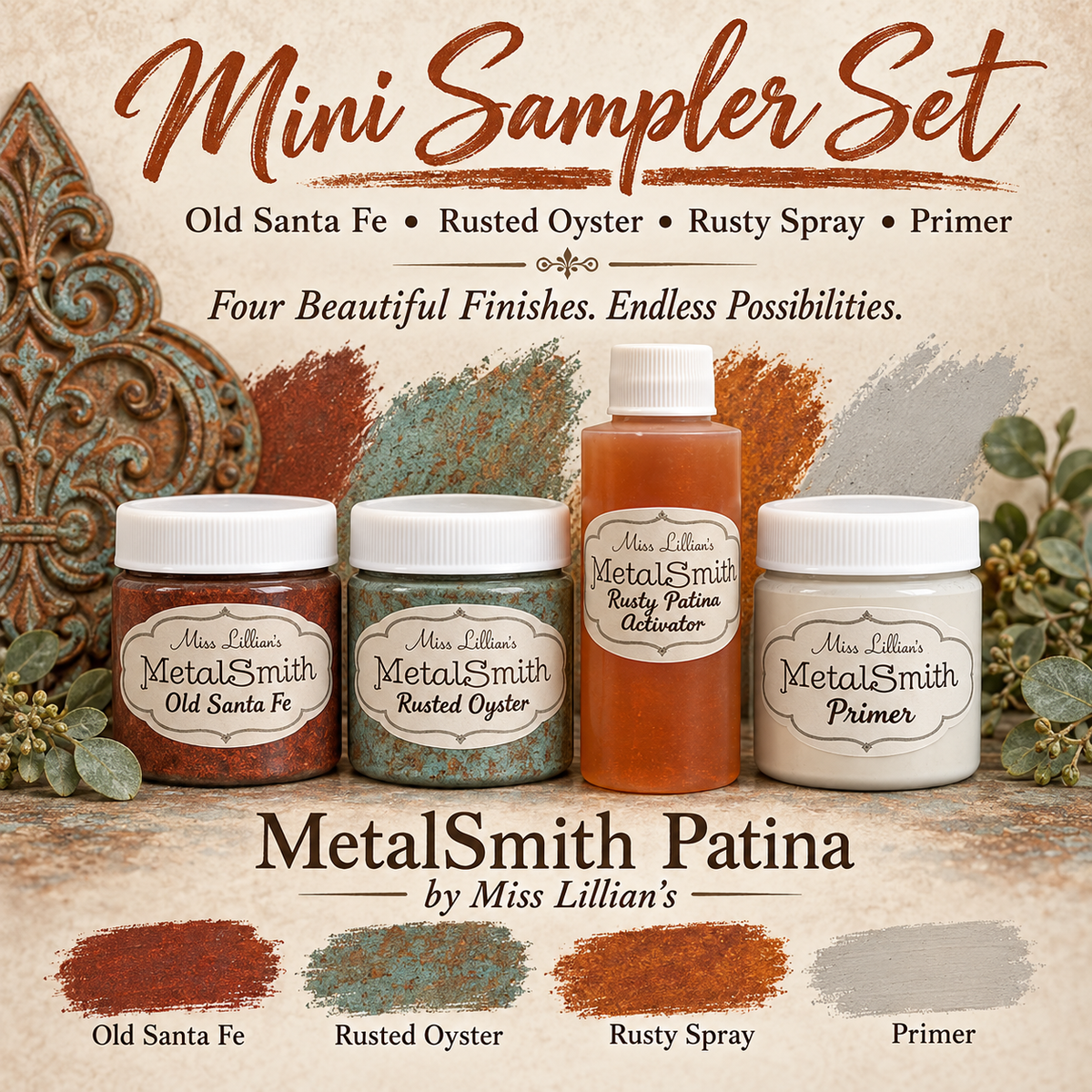 MetalSmith Mini Sampler Sets - Old Santa Fe, Rusted Oyster, Rusty Spray