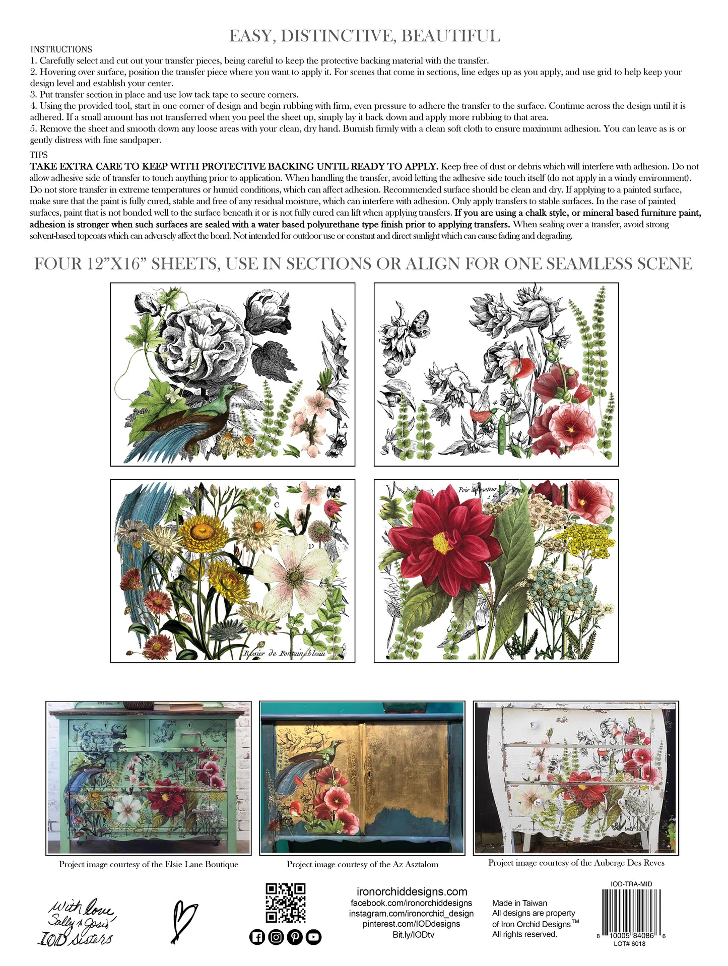 Midnight Garden - IOD Transfer