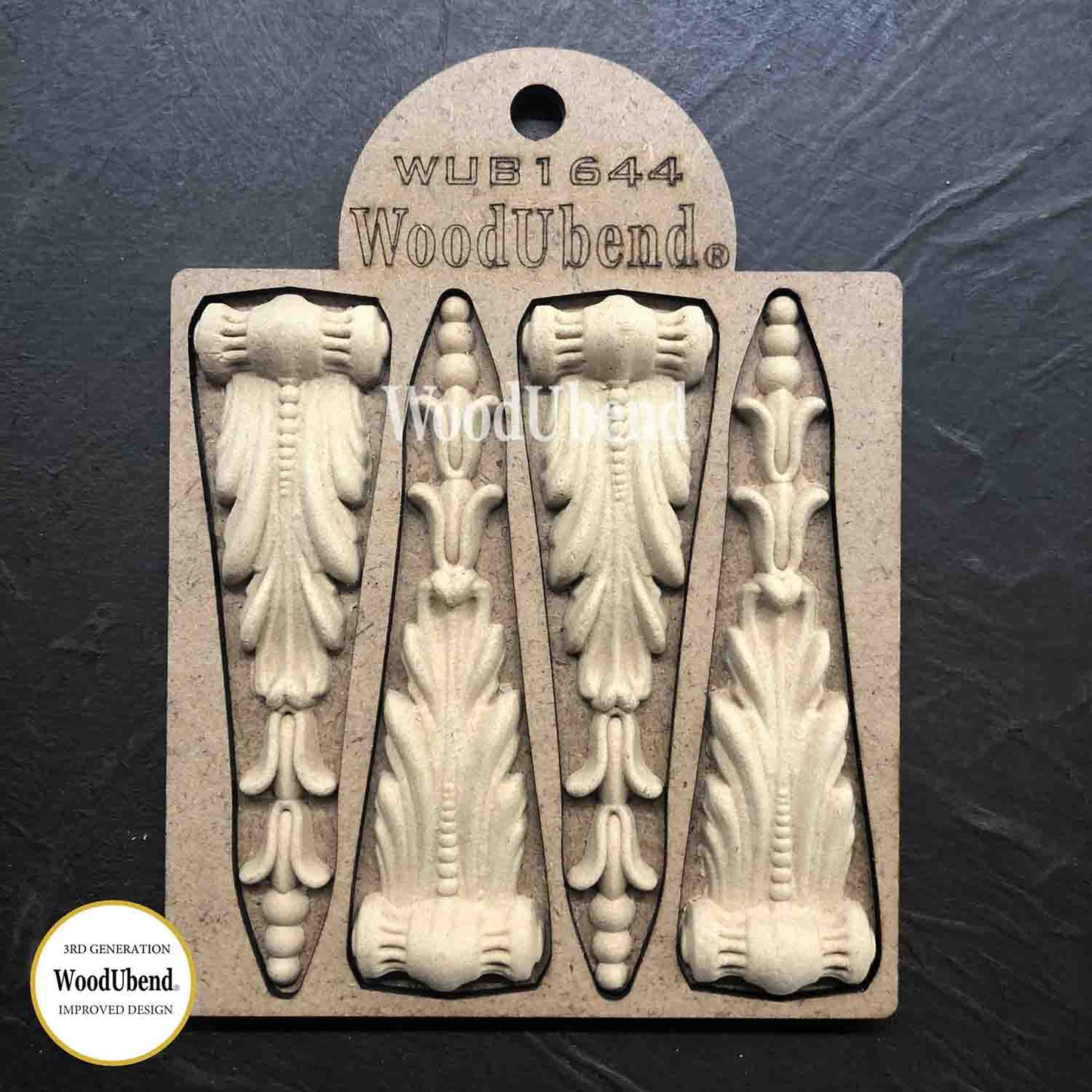 Pack of Four Decorative Corbels WUB1644 10.5x3cm - WooduBend