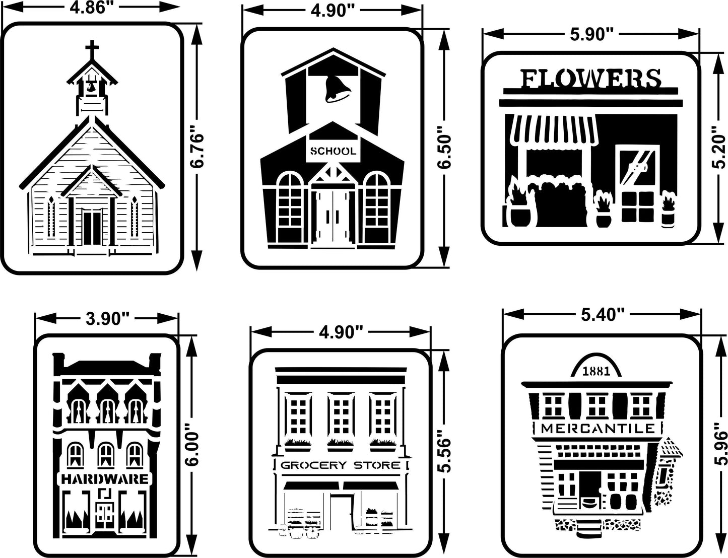 Main Street Minis - JRV Stencil image 0