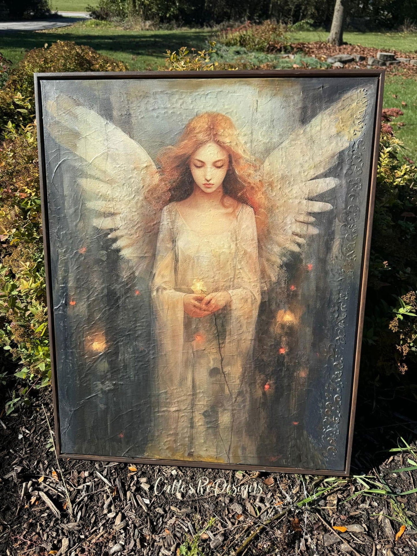 Angelic Contemplation | 18 lb Decoupage Tissue Paper | 21x29 in
